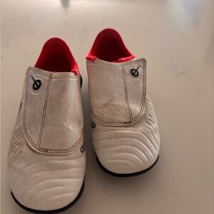 Nike Kids White and Red Slip-On Sneakers